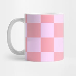 Checkerboard Pastel Pink Pattern Cute Aesthetic Mug